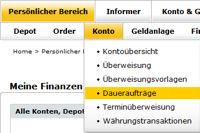 comdirect dauerauftrag