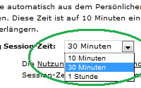 Comdirect Session-Zeit einstellen