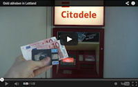 Geld abheben in Lettland