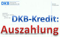 DKB-Kredit Auszahlung