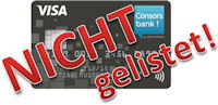 Consorsbank nicht gelistet