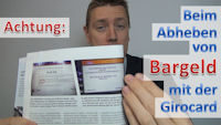 Bargeld abheben Girocard