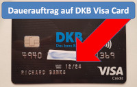 DKB Visa Card Dauerauftrag