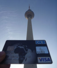 Berlin TV Tower and DKB Visa Card