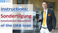 unscheduled repayment of the DKB loan
