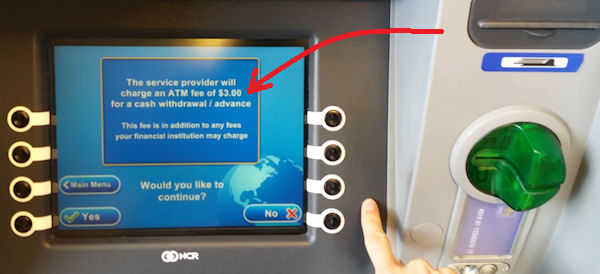 Where can you find free ATMs?