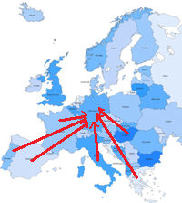 Il denaro va in Germania